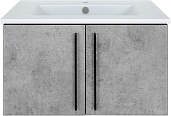 Brevita Тумба с раковиной Rock 75 бетон светло-серый – фотография-1