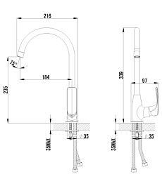 Lemark Смеситель "plus Shape LM1705C" для кухонной мойки – фотография-2