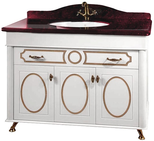 Водолей Тумба с раковиной "Изабель 100" F-1 красная – фото-1