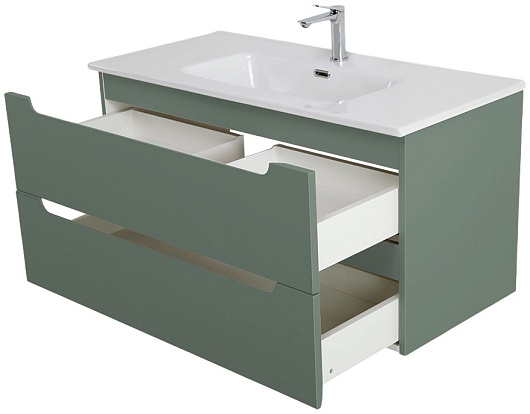 BelBagno Тумба под раковину Etna 100 подвесная еловая матовая – картинка-9