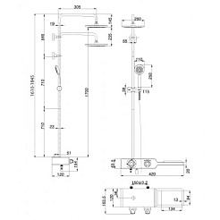 Lemark Душевая система Tropic LM7009C – фотография-2
