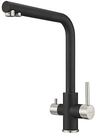 Milacio Смеситель для кухни Ultra MCU.553.MB черный матовый – фотография-2