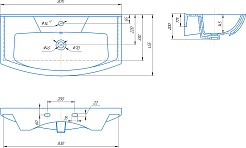 СанТа Умывальник Элеганс 85 – фотография-2