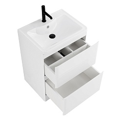 BelBagno Тумба с раковиной Albano 70 напольная Bianco Lucido – фотография-5