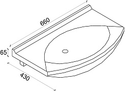 Какса-а Тумба с раковиной "Каприз 65" с ящиками венге – фотография-5
