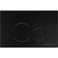 Ceramicanova Подвесной унитаз Forma Rimless с шумоизоляционной панелью CN1000 с системой инсталляции Envision кнопка Round чёрный матовый – фотография-4