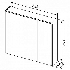 Aquanet Зеркальный шкаф Остин 85 белый – фотография-4