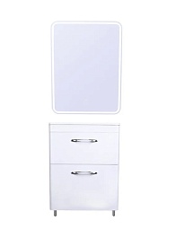 Style Line Тумба с раковиной Каре 70 напольная Люкс Plus белая – фотография-8