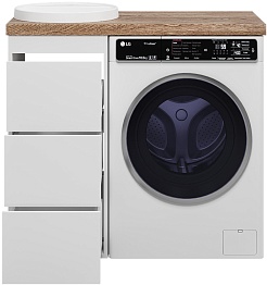 Brevita Тумба под раковину Grafit 40 белая – фотография-5