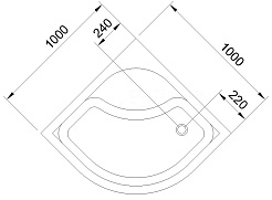 Royal Bath Душевой поддон BK RB 100BK – фотография-3