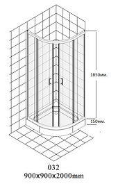 Sanway Душевой уголок 036 (90 см) – фотография-3