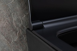 Allen Brau Унитаз подвесной Priority 4.31002.31 чёрный матовый с крышкой 4.31004.31 – фотография-20
