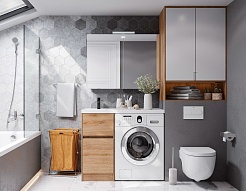 Акватон Мебель для ванной Лондри 40 L дуб сантана – фотография-6