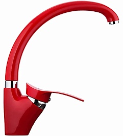 Frap Смеситель для кухни H01 F4101-13 красный – фотография-1