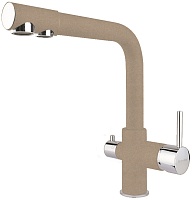 Florentina Смеситель FL-02 песочный для кухонной мойки
