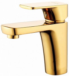 D&K Смеситель "Berlin Touro DA1432103" золото для раковины – фотография-1