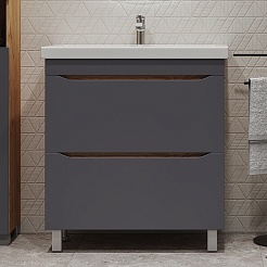 Vigo Тумба под раковину Wave 800-0-2 дуб золотой – фотография-4