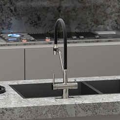 Sancos Смеситель для кухни Dora SC4003BN брашированный никель – фотография-3