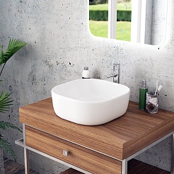 Teymi Раковина накладная в ванную Solli 41 artceramic белая T50203 – фотография-6