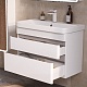 Equil Тумба под раковину Soldi 80 2 ящика подвесная белый софт – фотография-19