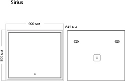 Grossman Зеркало Sirius 90x80 – фотография-4