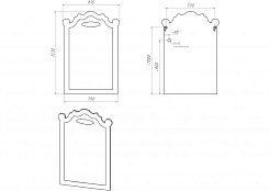 Misty Мебель для ванной Элис 80 бежевая патина – фотография-11