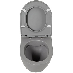BelBagno Унитаз подвесной Colorato BB062CHR-GR безободковый – фотография-6