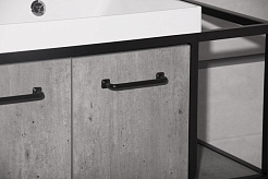 Style Line Тумба с раковиной Лофт Classic 80/100 L бетон – фотография-6