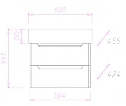 Onika Мебель для ванной Неаполь 60.13 – фотография-3
