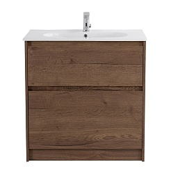BelBagno Тумба с раковиной Kraft 100 напольная Rovere Tabacco с раковиной LOV-1000-LVB – фотография-1