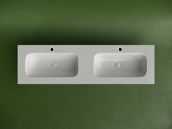 Ceramicanova Мебельная раковина Grace 161 с двумя чашами CN7023 белая – фотография-2