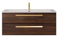 BelBagno Мебель для ванной Eco Cer-N 120 орех шоколад софт CZR-8073-120 ручки сатиновое золото – фотография-3