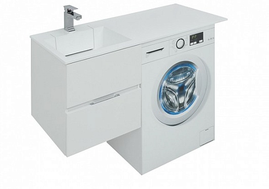 Aquanet Тумба с раковиной Алвита 120 L белая – фотография-6