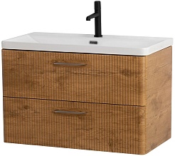 BelBagno Тумба с раковиной Due 80 подвесная Rovere Nature – фотография-1