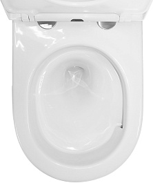 Azario Унитаз подвесной Nemi AZ-1293WH безободковый белый – фотография-15