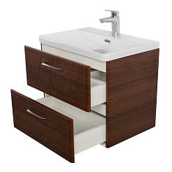 BelBagno Тумба с раковиной Due 60 подвесная Noce – фотография-5