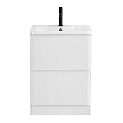 BelBagno Мебель для ванной Albano 60 напольная Bianco Lucido – фотография-4