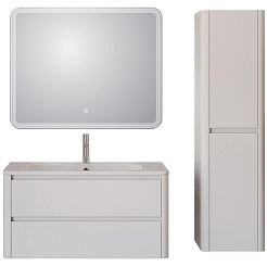 Cezares Тумба с раковиной Relax 100 подвесная bianco lucido – фотография-7