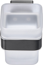 Milacio Стакан для зубных щеток Ultra MCU.951.MB черный матовый – фотография-2