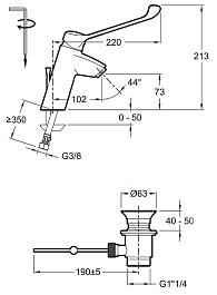 Jacob Delafon Смеситель для раковины Easy E18161-CP – фотография-2
