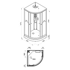 Triton Душевая кабина Грэй 90/90 Щ0000066462 – фотография-4