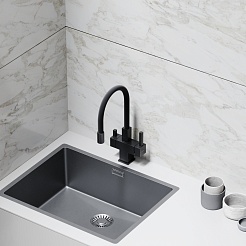 Sancos Смеситель для кухни Arno SC4005MB матовый черный – фотография-7