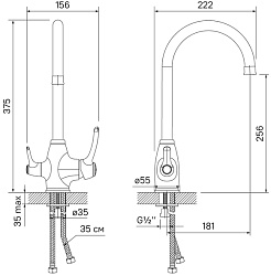 Iddis Смеситель для кухни Oldie OLDBRF0i05 – фотография-3