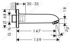 Hansgrohe Излив "Focus E 13414000" – фотография-2