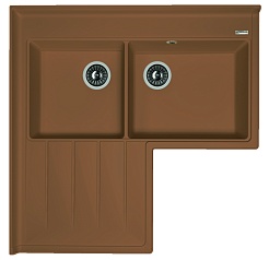 Florentina Мойка гранитная Адрия коричневый – фотография-1