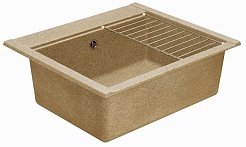 Акватон Кухонная мойка Делия 60 песочный – фотография-3