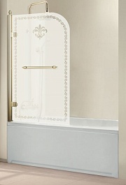 Cezares Шторка на ванну RETRO-V-1-80/145-PP-G-L – фотография-1