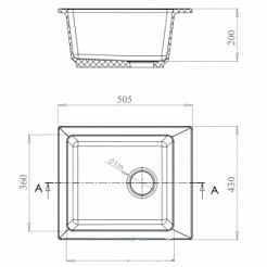 Granfest Мойка кухонная Practic GF-P505 Белый – фотография-3
