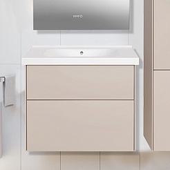 ASB-Woodline Тумба под раковину Гранада 80 подвесная тирамису софт – фотография-2