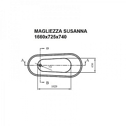 Magliezza Отдельно стоящая ванна Susanna (166х72,5) – фотография-2